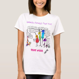 Familia galáctica que hace una camiseta del dibujo