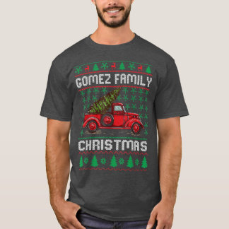 Familia Gómez Navidades feos Sweater Red Truck Fun