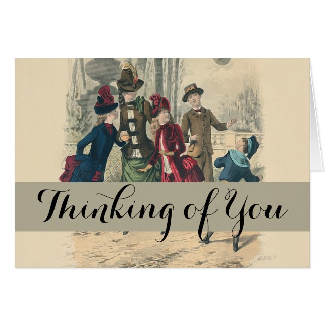 Familia Infantil Vieja Victoriana (Anverso (Horizontal))