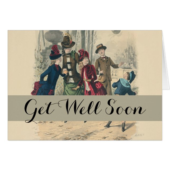 Familia Infantil Vieja Victoriana (Anverso (Horizontal))