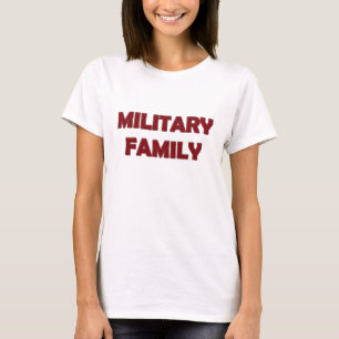 Familia militar, camiseta de las damas rojas