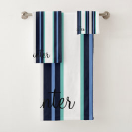 Familia Moderna Cursiva Azul y Turquesa Personaliz