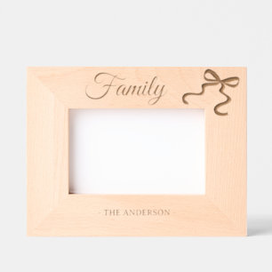 Familia Nombre personalizado marco de madera de ar