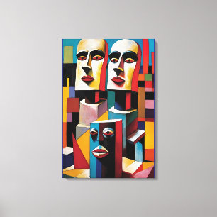 Familia nuclear en el centro comercial - Arte Ken