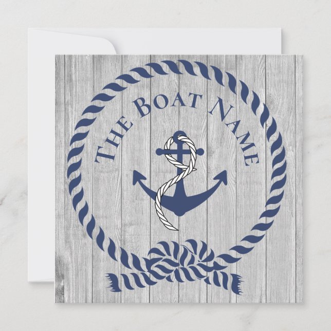 Familia o nombre de barco Navy Anchor Rope Nautica (Anverso)
