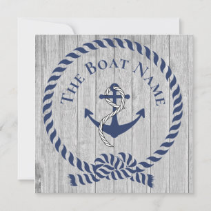 Familia o nombre de barco Navy Anchor Rope Nautica