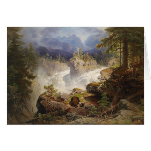 Familia Oso de Georg Saal 1859 Arte de época