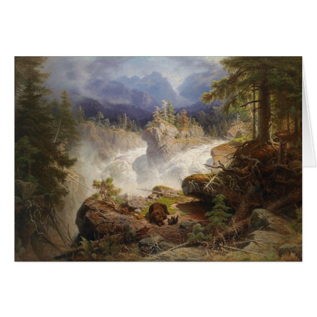 Familia Oso de Georg Saal 1859 Arte de época (Anverso (Horizontal))