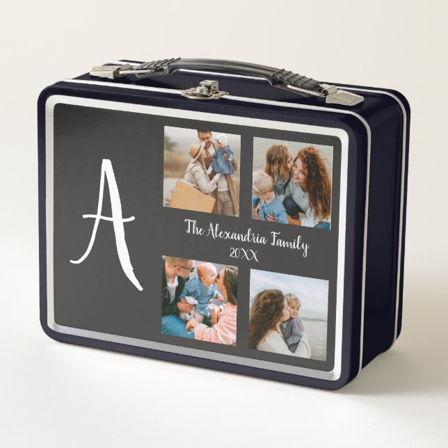 Familia personalizada 4 plantilla de collage de fo (Anverso)