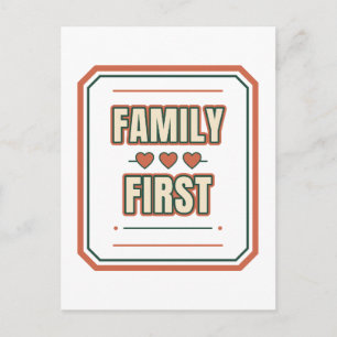 Familia Primero - Tarjeta Postal