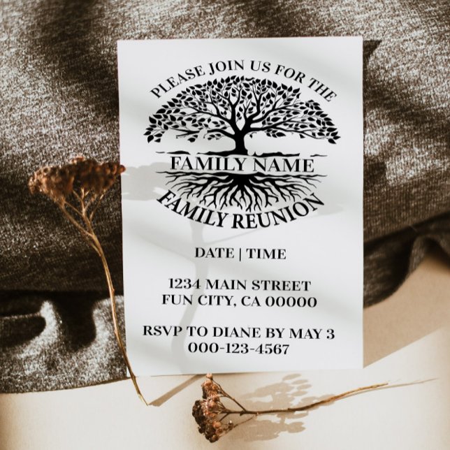 Familia Raíces Familia Reunión Invitación a árbol  (Subido por el creador)