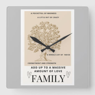 FAMILIA - reloj de pared