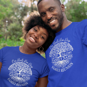 Familia Reunión Árbol de familia Camiseta de texto
