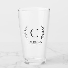 Familia Rustica Monograma Cerveza de hojas botánic