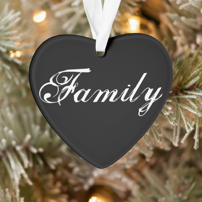 "Familia significa" Ornamento cardíaco 2020 (Árbol)