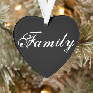 "Familia significa" Ornamento cardíaco 2023