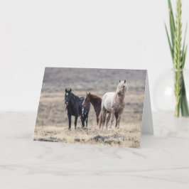 Familia silvestre: Tarjeta de felicitación Gallopi