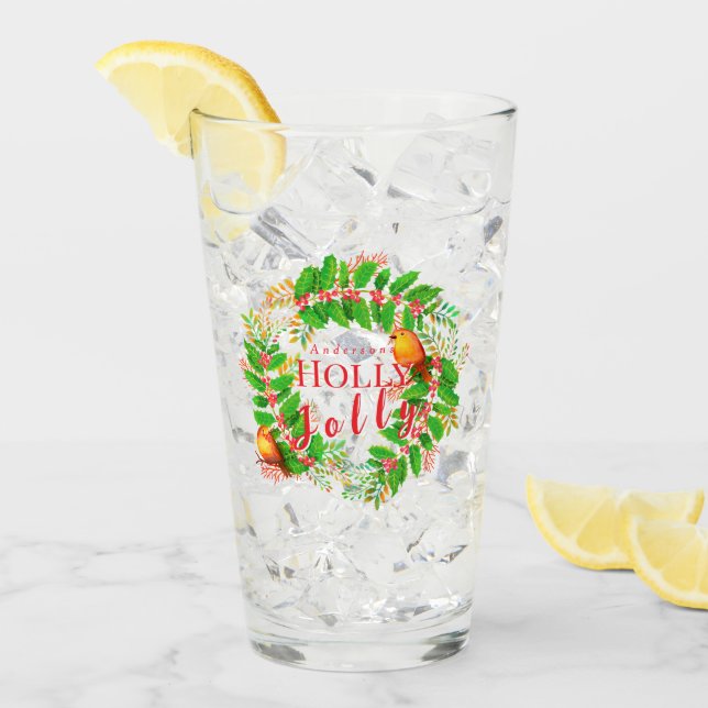 Familia Wreath Holly Jolly (Anverso (hielo))