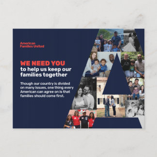 Familias norteamericanas unieron una postal a los 