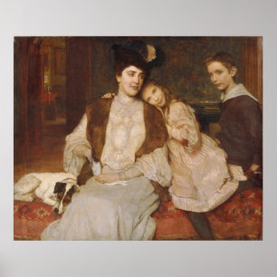 Familie Markl por Alois Delug - Arte de época