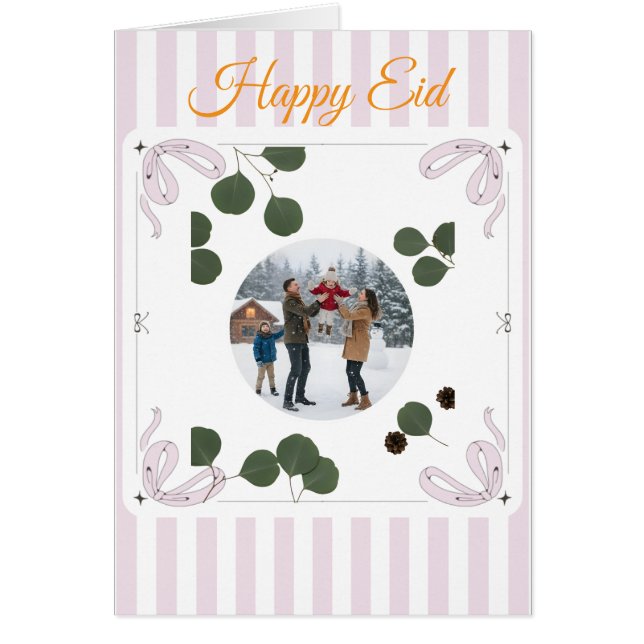 Family Christmas Invitation — Celebrate Love, Laug (Frente)