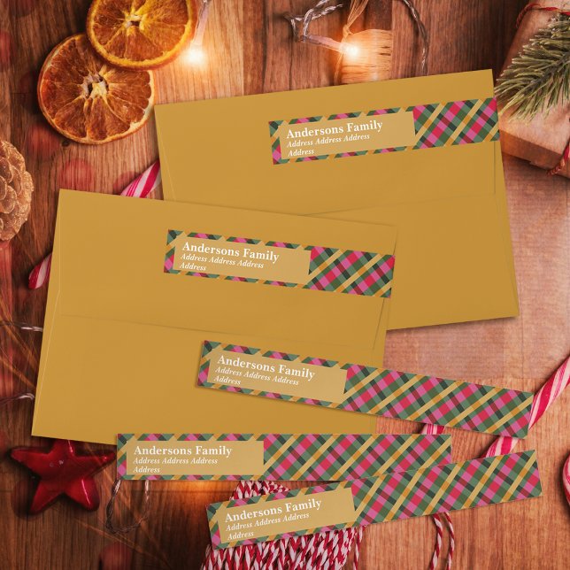 Family Christmas Plaid Gold (Subido por el creador)
