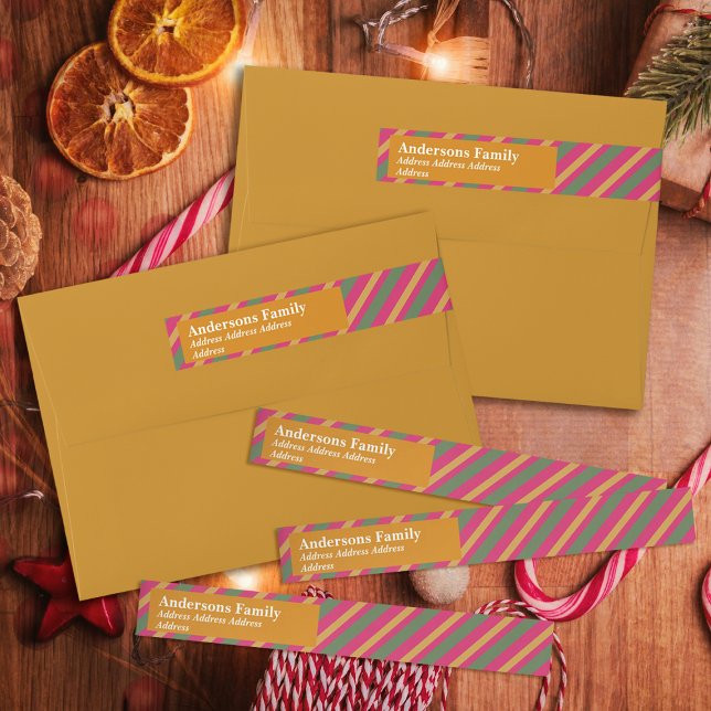 Family Christmas Stripes Gold (Subido por el creador)