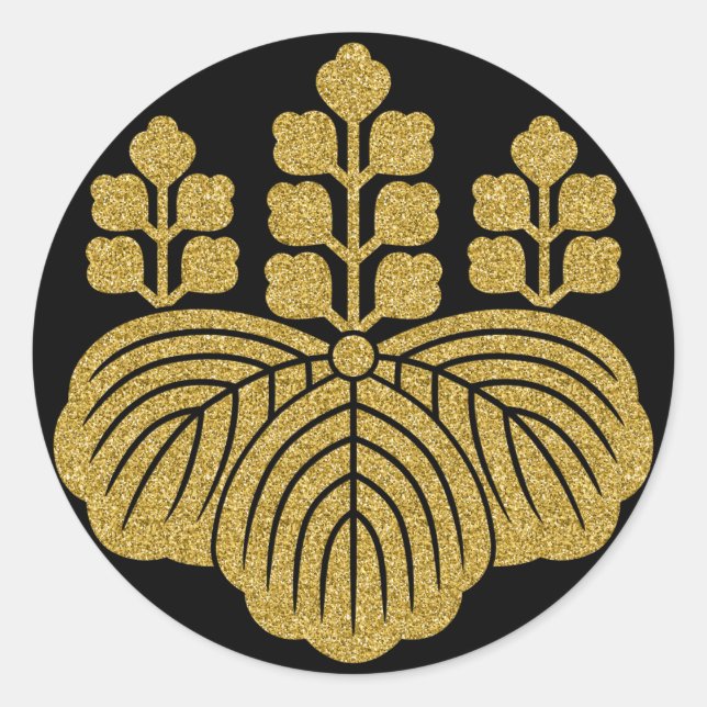 [Family Crests] Paulownia 5-7kiri Pegatina (Anverso)