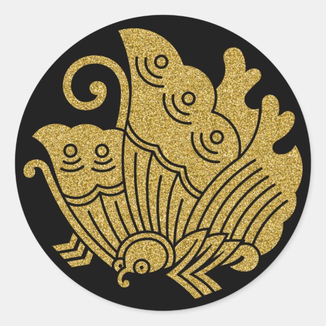 [Family Crests] Pegatina de mariposa de cola tortu (Anverso)