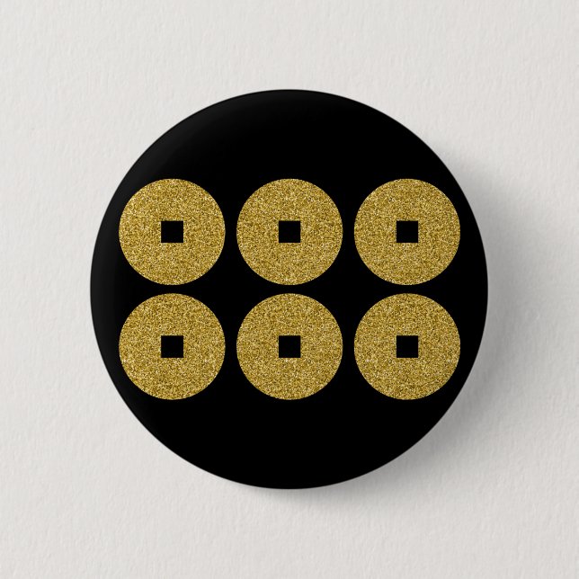 [Family Crests] Sanada 6monsen Botón Pinback (Anverso)