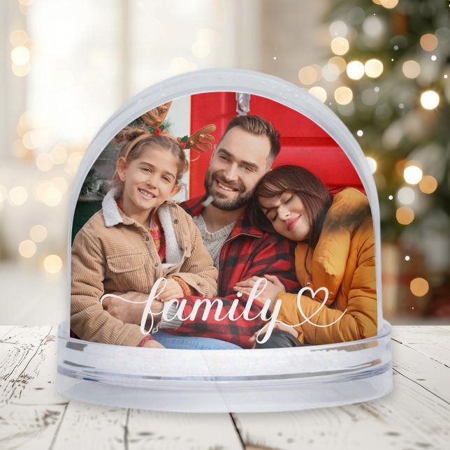 Family Love White Script Custom Photo (Subido por el creador)