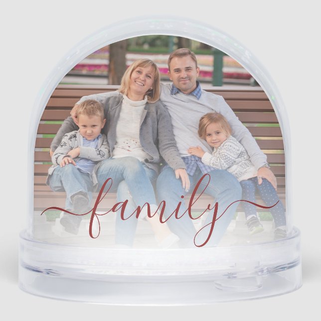 Family Photo Script Christmas Custom (Reverso)