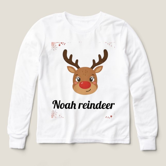 Family Reindeer Matching Mugs (Diseño frontal)