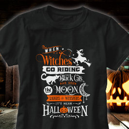 Famosa camiseta de Halloween y bruja de gato - Div