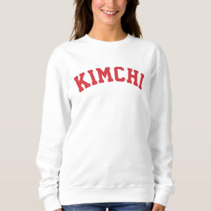 Famosa Comida Coreana Kimchi Sudadera con Texto