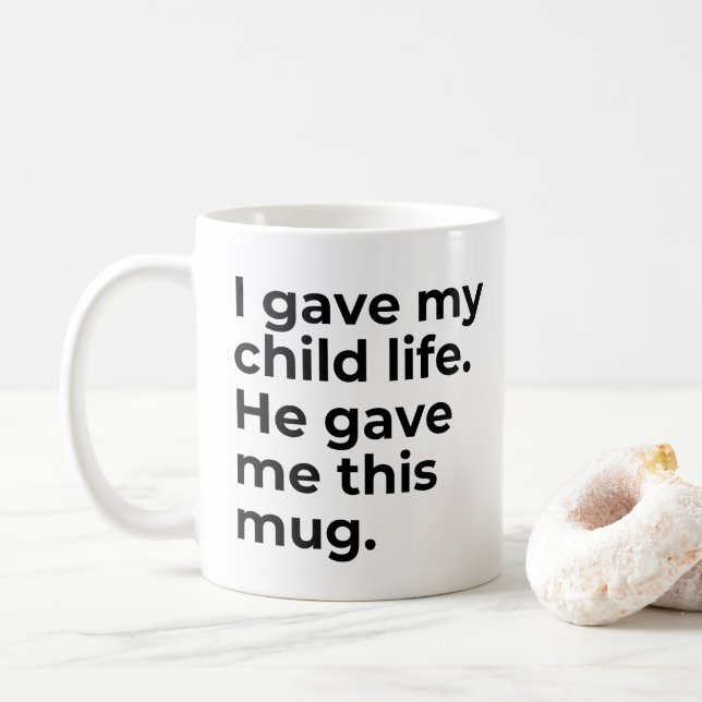 Famosa taza de Día de la Madre para mamá le di la  (Con donut)