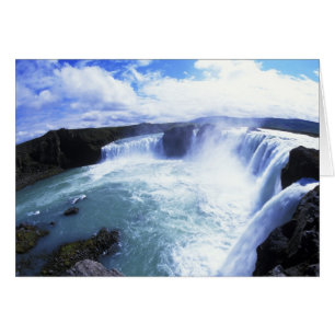 Famosas cataratas de Jodafoss en el norte de Islan