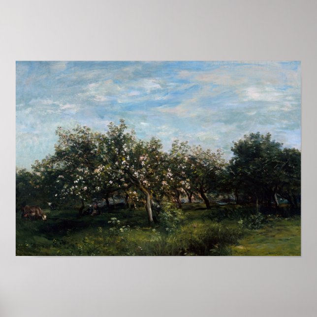 Famoso arte visual Charles Francois Daubigny Apple (Frente)
