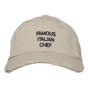 "FAMOSO CHEF ITALIANO" GORRA DE DIVERSIÓN PARA ÉL