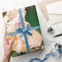 Famoso Claude Monet pintando papel envuelto