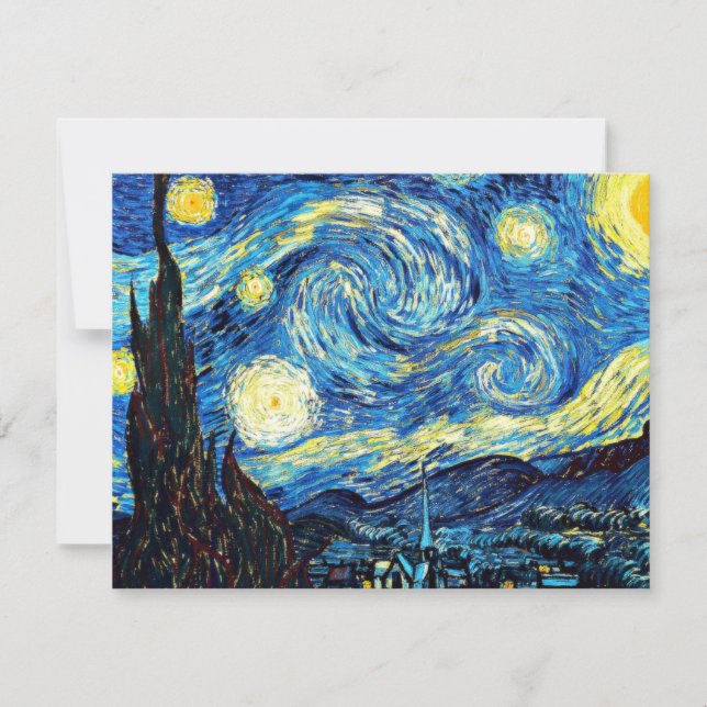 Famoso cuadro de Van Gogh, Noche Starry (Anverso)