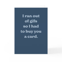 Famoso cumpleaños moderna azul tonto tarjeta sarcá