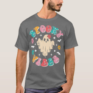 Famoso fantasma de Halloween con camiseta de vibes