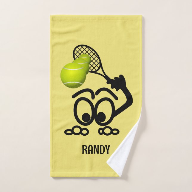 Famoso jugador de tenis personalizado (Toalla de mano)
