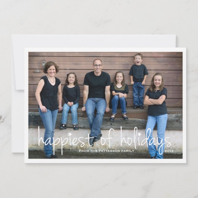 Famoso por la tarjeta de fotos de los Navidades de (Anverso)