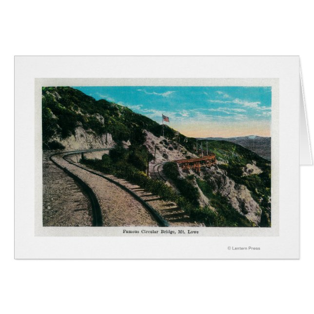Famoso puente circular, Monte LoweMt. Lowe, CA (Anverso (Horizontal))