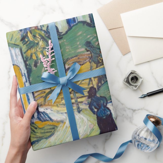 Famoso van gogh pintando papel envuelto (Regalar)