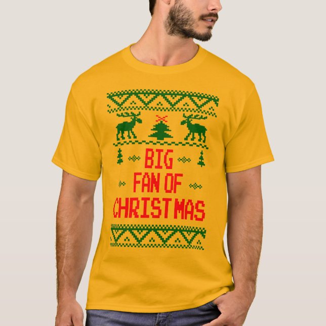 Fan grande del suéter feo del navidad (Anverso)