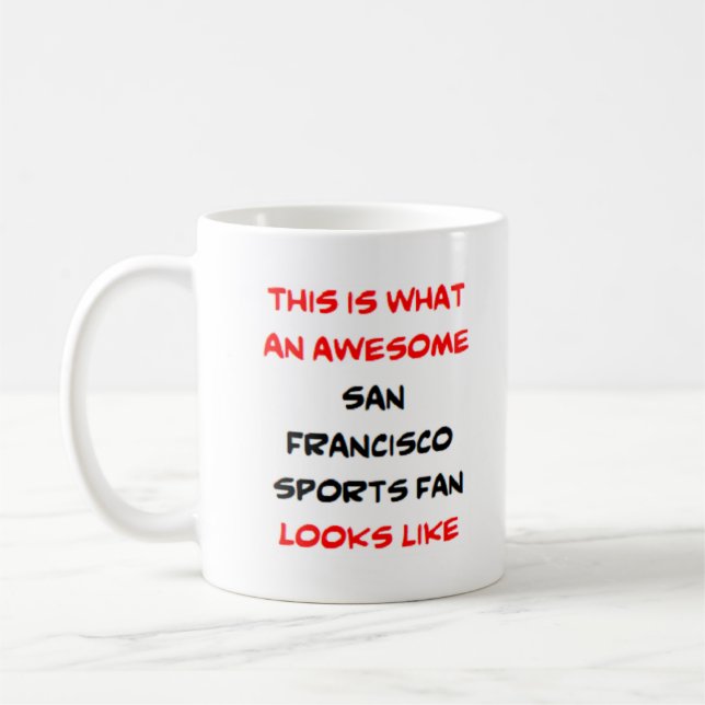 fanático de san francisco genial taza de café (Izquierda)
