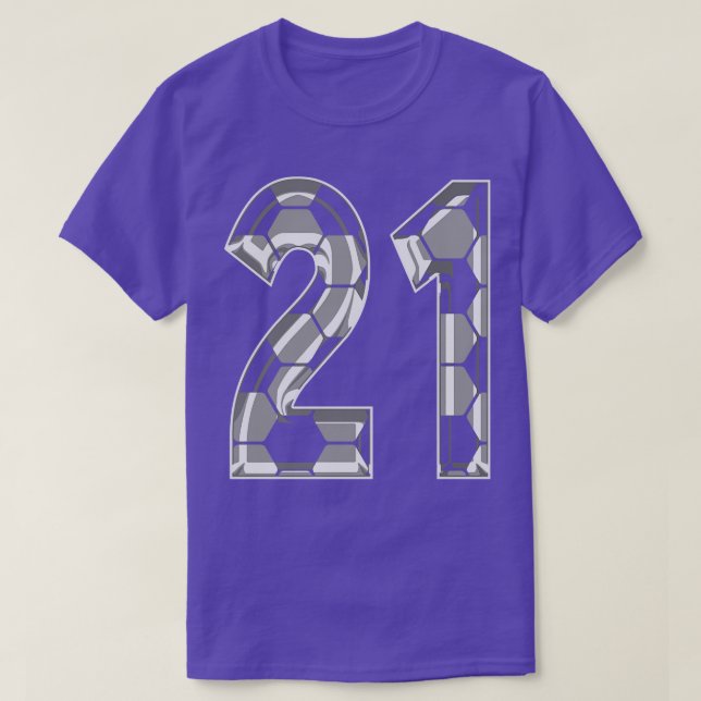 Fanático del jugador número 21 de Jersey 21 (Diseño del anverso)